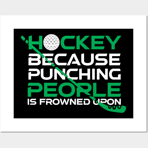 Hockey Funny Wall Art by TheBestHumorApparel